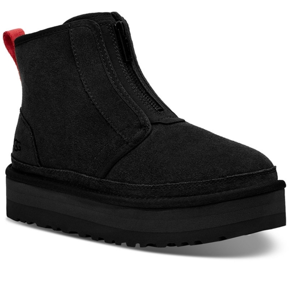UGG Women's Black Suede Platform Boots - Picture 1 of 7